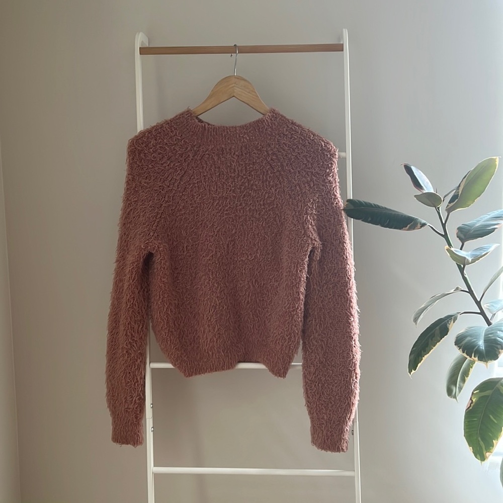 Pink sweater shirt